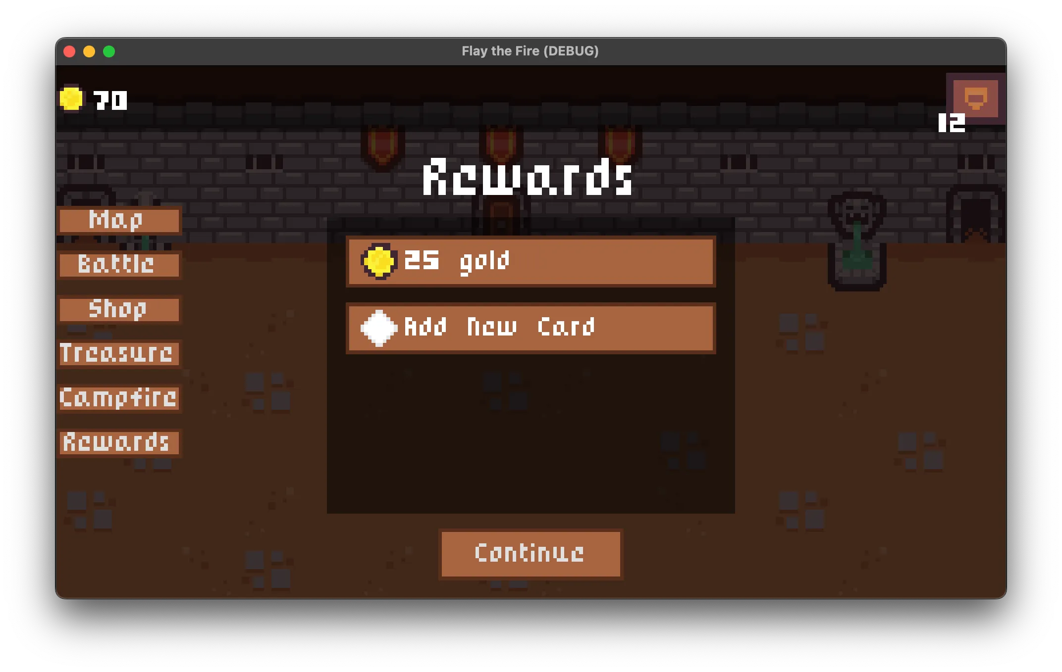 Pixel art slay the spire clone battle rewards